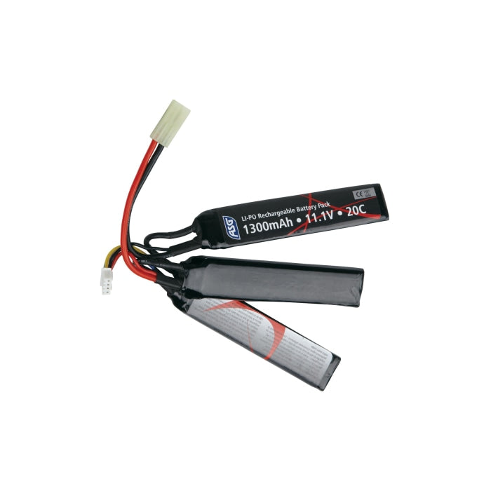 Batterie ASG Li-Po 11.1V 1300 Mah 3 Sticks 17207