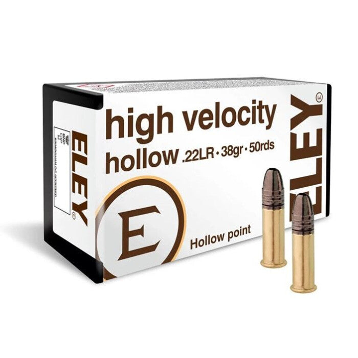 Munitions Eley High Velocity Hollow Point - Cal 22 LR - Par 50 22ELGV
