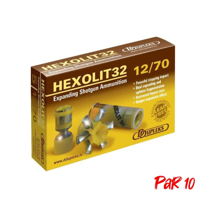 Balles Dupleks Hexolit 32 - Cal. 12/70 DDH32P10
