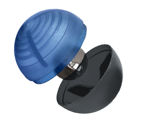 Billes craie bleue P2P noyau acier - Cal 68