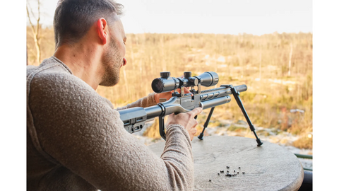 Pack carabine PCP UX Notos + Lunette 3-9x40 + Bipied - 28 J