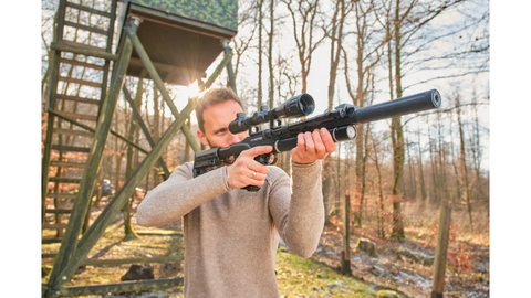 Pack carabine PCP UX Notos + Lunette 3-9x40 + Bipied - 28 J