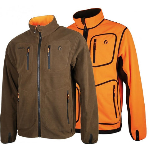 Veste polar Somlys pour femme reverse orange / marron 487LADY - ChasseTir.com