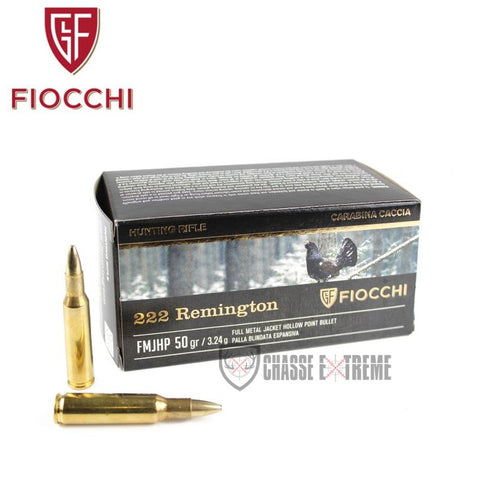 Munitions Fiocchi HP50 - Cal. 222 Rem.
