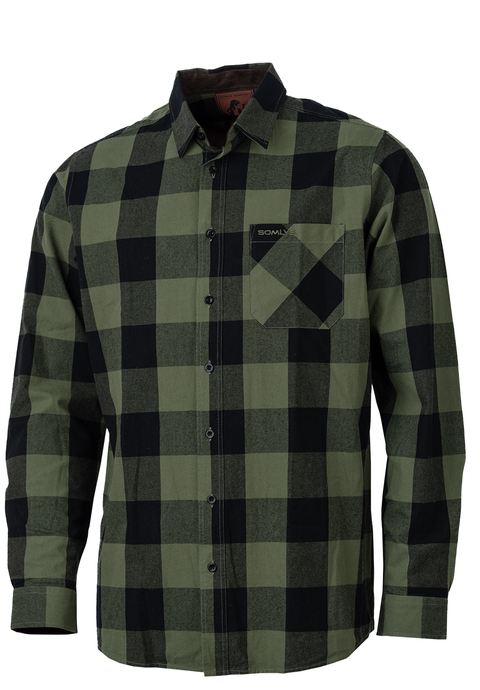 Chemise 518/M Carreaux Verte