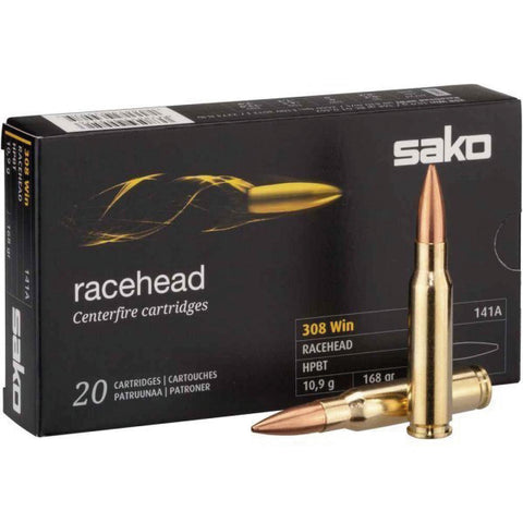 Cartouches Sako Racehead Cal. 300 BLK Subsonic hautes performances, munitions subsoniques de précision et silencieuses idéales pour tir sportif et tactique, fabriquées en Finlande, compatibles avec armes calibre .300 AAC Blackout