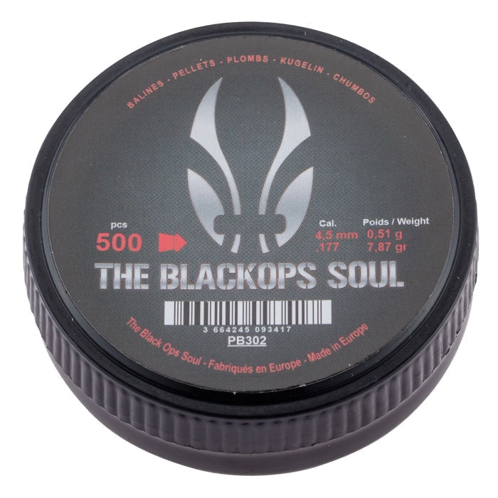 Boite de plombs Black Ops Soul à Tête pointue - Cal. 4.5 PB302