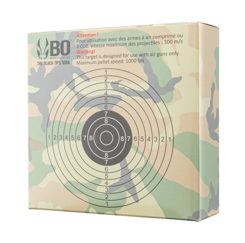 100 Cibles Bo Manufacture Cartons 14x14 cm