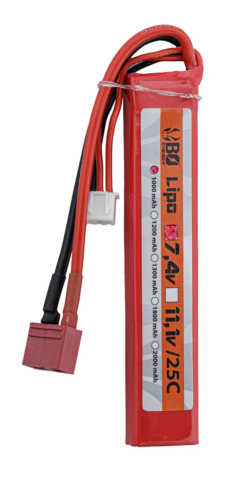 Batterie Lipo BO Manufacture 2S 7.4V 1000mAh 25C