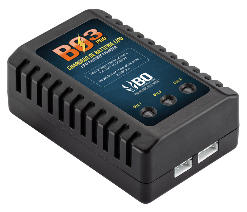 Chargeur de Batterie Bo Manufacture BO3 Lipo 7.4V et 11.1V en Sachet