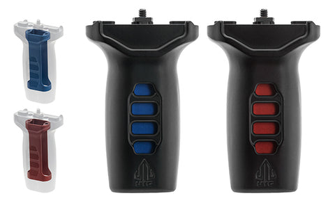 Grip UTG Super Slim M-Lok avec Inserts Rouge & Bleu