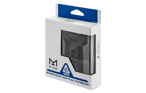 Grip UTG Super Slim M-Lok avec Inserts Rouge & Bleu