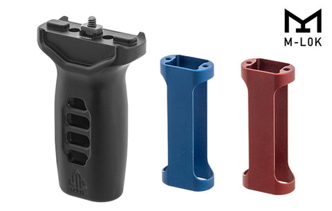 Grip UTG Super Slim M-Lok avec Inserts Rouge & Bleu