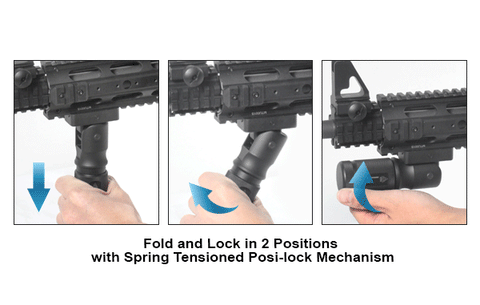 Poignée Grip UTG QD Pliable en Aluminium