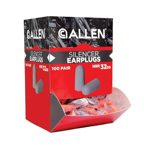 Pack 100 paires de Bouchons d'oreilles Allen - ChasseTir.com