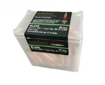 Balles Sako Powerhead Blade Cal. 9.5 mm/.375 en cuivre pur sans plomb, optimisées pour la chasse écoresponsable et garantissant précision et efficacité balistique exceptionnelles - performance optimale pour chasseurs modernes