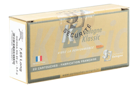 Balles Sologne Cowboy Shooting - Cal. 7.65x20 - Long Sierra 85GR