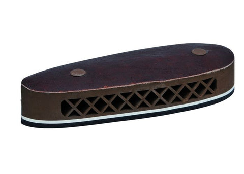 Plaque de couche Januel alvéolée caoutchouc et dessus cuir - marron - ChasseTir.com