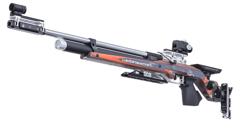 Carabine à plomb PCP Feinwerkbau 800W Noir/Orange - Cal. 4.5 - Gauche