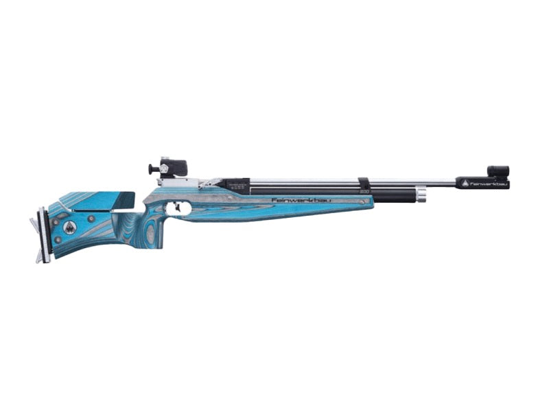 Carabine à plomb PCP Feinwerkbau 800 Lamellée Bleue - Cal. 4.5 - Droi