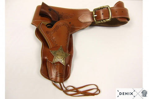 Ceinturon Denix avec un Holster Sherif pour Revolver Western - ChasseTir.com