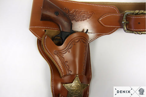 Ceinturon Denix avec un Holster Sherif pour Revolver Western - ChasseTir.com