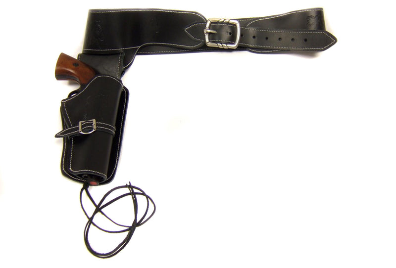 Ceinturon Denix Noir avec un Holster pour Revolver Western