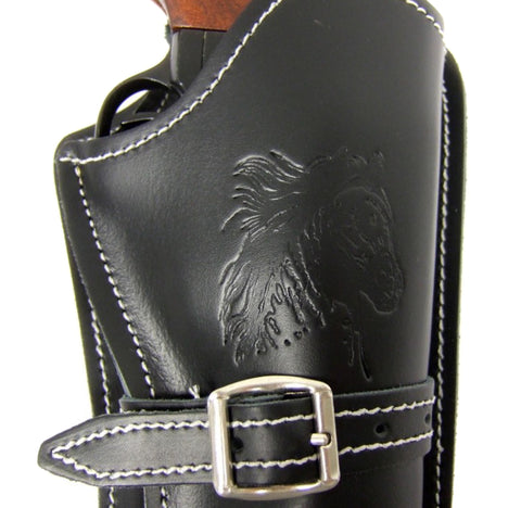 Ceinturon Denix Noir avec un Holster pour 2 Revolver Western - ChasseTir.com