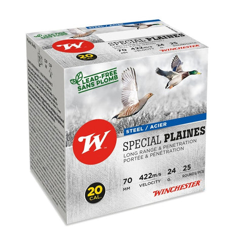 Cartouches Winchester Steel Special Plaines 20-70 8mm 24g S7