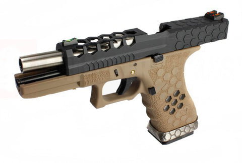 Réplique AW Custom GBB VX0111 HEX CUT Tan/Noir - ChasseTir.com