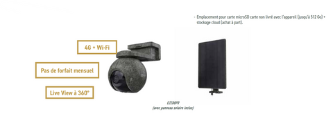 Caméra Ezviz sur Batterie HB8 Pro Ranger - Avec Panneau Solaire