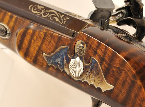 Pistolet Davide PEDERSOLI Le Page Target Luxe à Silex - Cal. 45 PN - ChasseTir.com