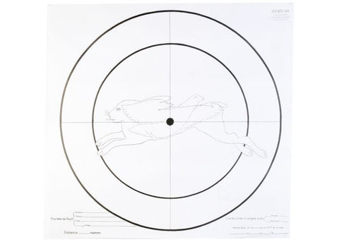 Cibles de tir Januel Essai fusil - Par 100 - ChasseTir.com