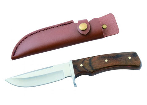 Couteau de chasse Januel manche bois - 12 cm - ChasseTir.com