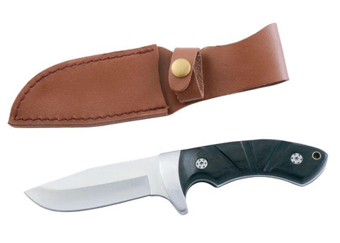 Couteau de chasse Januel manche sculpté sous blister - ChasseTir.com