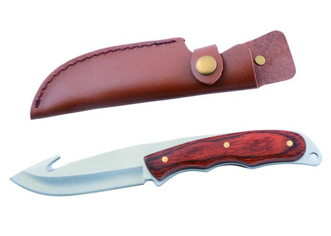 Couteau à depecer Januel manche en bois - 10 cm - ChasseTir.com