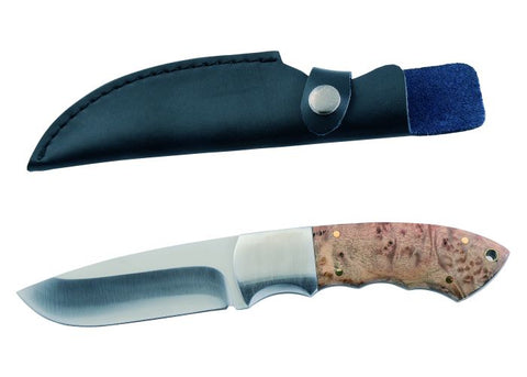 Couteau Januel manche en bois de ronce - 10 cm - ChasseTir.com