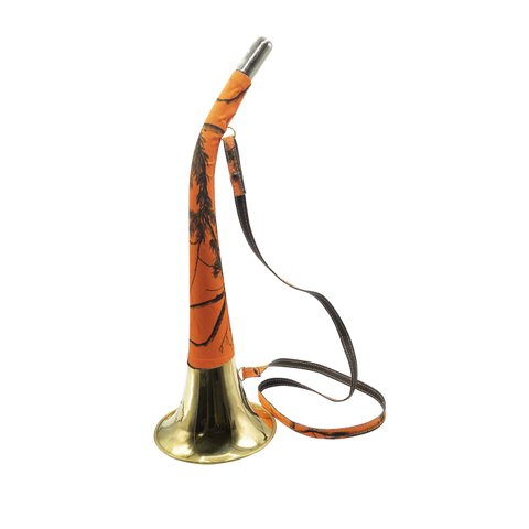 Corne Plate Januel en Laiton Gainée  - Orange Camo