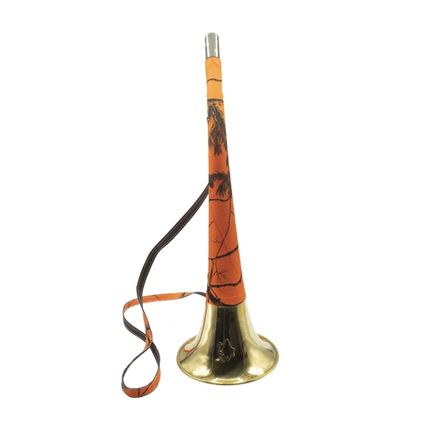 Corne Plate Januel en Laiton Gainée  - Orange Camo