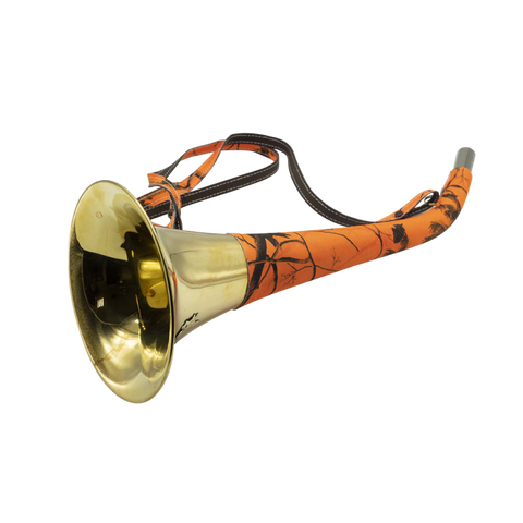 Corne Plate Januel en Laiton Gainée  - Orange Camo