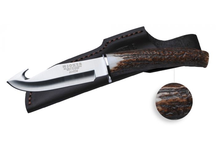 Couteau de chasse Januel skinner manche cerf - 11 cm