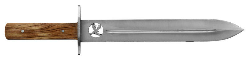 Couteau de chasse Europ-Arm Ajourée avec représentation Tête de Cerf - 40cm