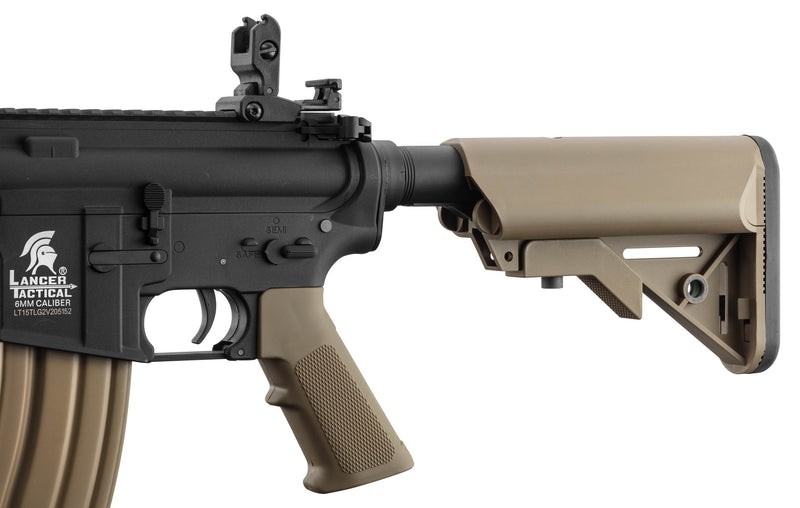 Replique Lancer Tactical AEG LT-15 GEN2 M4 SD Pack Complet 1J Dual Ton