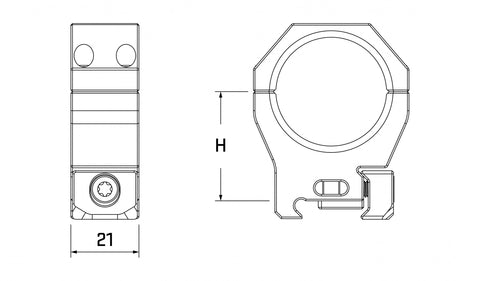 Colliers de montage AUDERE PSR - ChasseTir.com