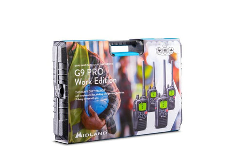 Pack Midland G9 PRO - 4 Talkies-Walkies + oreillettes