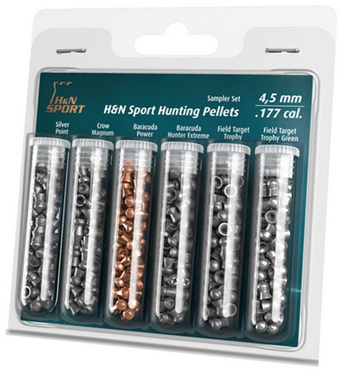 Blister 6 variétés Plombs H&N Sport Hunting - Cal. 4.5 - ChasseTir.com