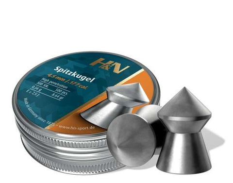 Balles H&N Sport Spitzkugel - Cal. 4.5 - X500 - ChasseTir.com