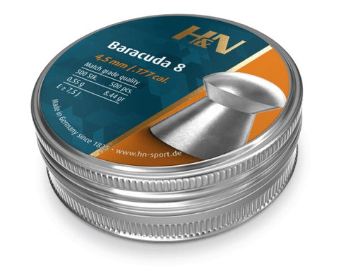 Balles H&N Sport Baracuda 8 - Cal. 4.51 X500 - ChasseTir.com