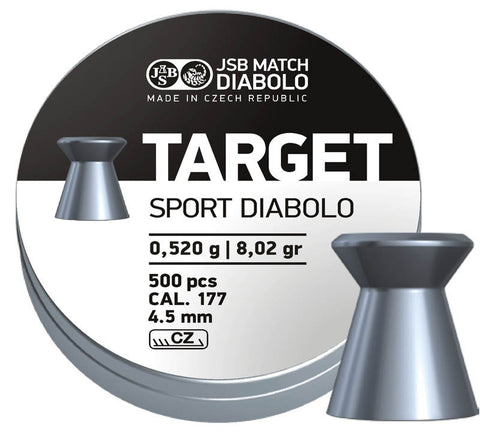 Boîte de 500 plombs JSB Diabolo Target Sport - Cal. 4.5 - ChasseTir.com
