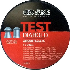 Boîte de 210 plombs JSB Diabolo Exact Test - Cal. 5.5 Default Title